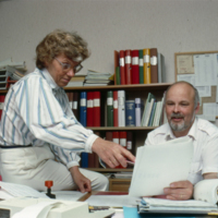 SLM SB13-608 - Lars-Göran Bertilssons kontor, maj 1989
