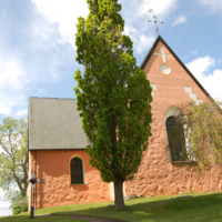 SLM D10-1103 - Toresunds kyrka, exteriör, kyrkans östra del?