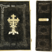 SLM 7350 - Bibel, gåva till Sophie Bonde år 1963, från mamma Mina Bonde på Eriksberg