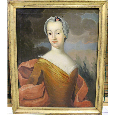 SLM 404 - Oljemålning, porträtt av Christina Widman Gallatz (1724-1820)