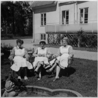 SLM P07-2241 - Personalen på Rosengårdens åldersdomshem i Nynäshamn 1959