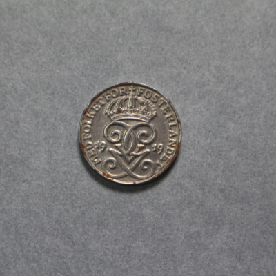 SLM 16771 - Mynt, 1 öre järnmynt 1919, Gustav V