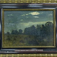 SLM 6417 - Oljemålning, landskap vid Lunda, av Reinhold Norstedt