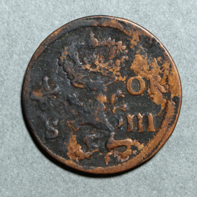 SLM 16862 - Mynt, 1/6 öre kopparmynt 1666, Karl XI