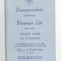 SLM 33941 - Informationsbroschyr, Svenska Amerikalinjen 1955
