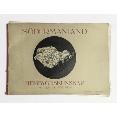 SLM 59465 - Bok, ”Södermanland Hembygdskunskap” av Alf Lundgren, från Strängnäs skolor