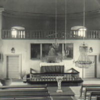 SLM M018007 - Altaret, predikstolen samt dopfunt, Stenkvista kyrka