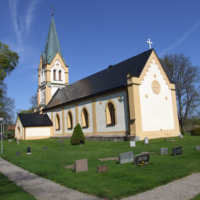 SLM D10-741 - Helgarö kyrka, exteriör