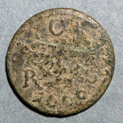 SLM 16205 - Mynt, 1/6 öre kopparmynt 1666, Karl XI