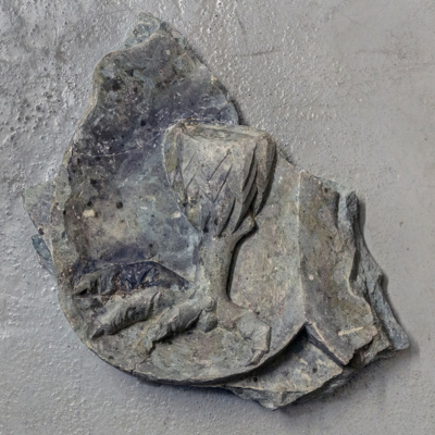 SLM 18195 3 - Kalkstensfragment från Mariaklostret