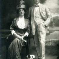 SLM P2013-288 - Clara Fleetwood och hennes man (i andra äktenskapet) tenoren Ernesto Baroni 1913