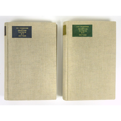 SLM 39530 1-2 - Två inbundna böcker om vävning av Ann-Marie von Stockenström 1947-1948