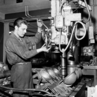 SLM OH0502 - Metallarbetare vid Näfveqvarns bruk år 1959