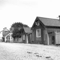 SLM X162-78 - Gamla trähus på Östra Kvarngatan i Nyköping år 1919