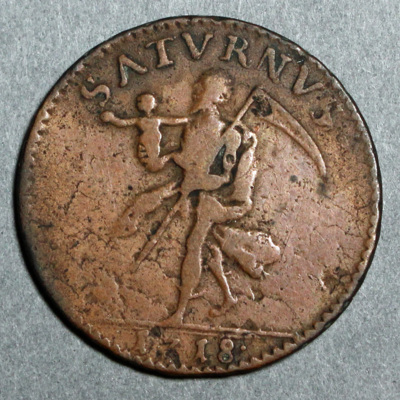 SLM 16259 - Mynt, 1 daler kopparmynt typ VI 1718, Karl XII