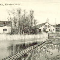 SLM M020293 - Vykort, Forssjö bruk, Katrineholm