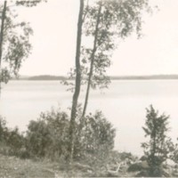 SLM M032600 - Landskap med sjö, från albumet 