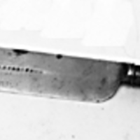 SLM 2214 - Bordskniv med svart handtag, knivbladet stämplat 