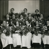 SLM P12-1049 - Sjuksköterskeexamen vid Faluns länslasarett omkring 1937