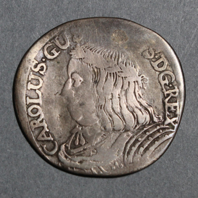 SLM 16128 - Mynt, 18 groschen, inget årtal, Karl X Gustav