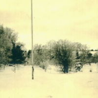 SLM M017248 - Vinterbild från parken, Hårby säteri