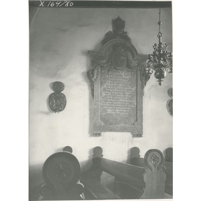 SLM X164-80 - Epitaphium, Bälinge kyrka