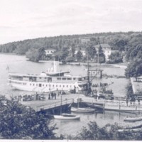 SLM M028835 - Ångbåtsbryggan i Strängnäs år 1917