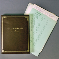SLM 35705 - I läderband inbunden faximilupplaga av Gunnar Wennerbergs Gluntarne, från 1974