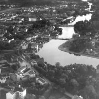 SLM M025095 - Flygfoto över Eskilstuna, 1928