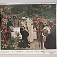 SLM 30075 3 - Skolplansch - Jesus uppväcker en änkas son i Nain