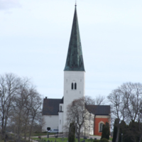 SLM D10-1143 - Fogdö kyrka från öster.