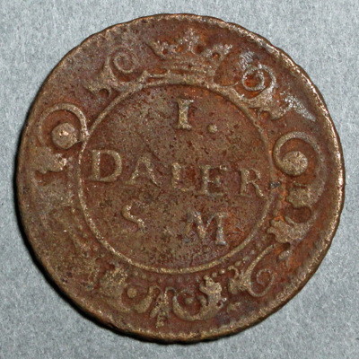 SLM 16266 - Mynt, 1 daler kopparmynt typ VIII 1718, Karl XII