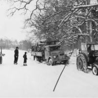 SLM P09-675 - Vinter på Nynäs under 1950-talet