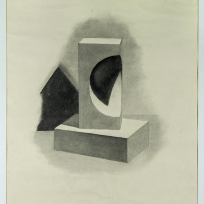 SLM 24224 - Teckning, geometriskt motiv av Adolf Stern