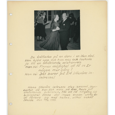 SLM 39567 - Fotoalbum: Eivor Gemzells bröllop, 1955