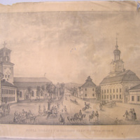 SLM 5772 - Stora torget i Nyköping på 1840-talet