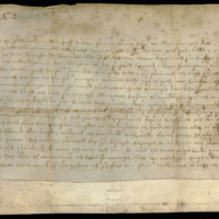 SLM 36633 - Fastebrev på pergament över en fastighet i Nyköping, daterat 1563