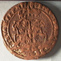 SLM 16021 - Mynt, 1 öre kopparmynt typ II B 1628, Gustav II Adolf