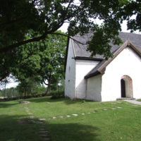SLM D10-442 - Spelviks kyrka, exteriör från söder.