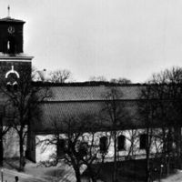 SLM M021492 - Bilden tagen från rådhustornet över S:t Nikolai kyrka