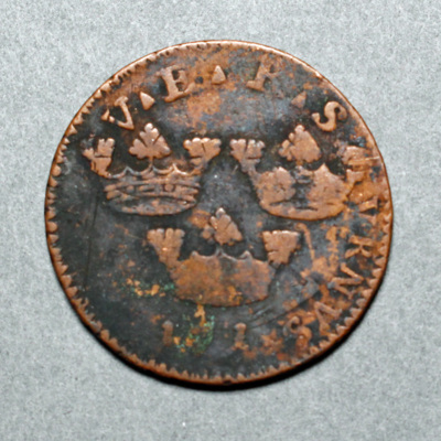 SLM 16872 - Mynt, 1 öre kopparmynt 1719, Ulrika Eleonora