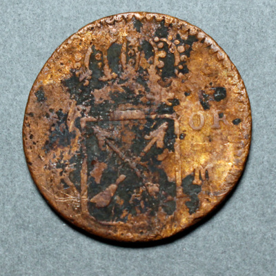 SLM 16876 - Mynt, 1 öre kopparmynt 1719, Ulrika Eleonora