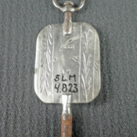 SLM 4823 - Urnyckel av silver tillverkad 1841 av Carl Gustaf Hjulström i Köping