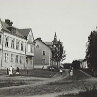 SLM M001811 - Åberska huset och 'Köhlerska kyrkan'