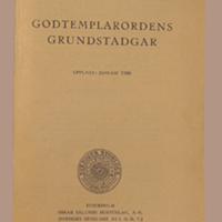 SLM 33067 - Bok, Godtemplarordens grundstadgar 1946