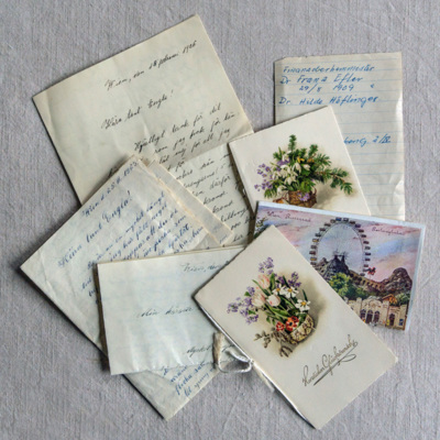 SLM 37414 1-7 - Brevsamling, brev från Franz Efler till Engla Strömvall