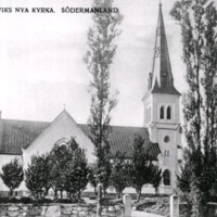 SLM M036344 - Björkviks kyrka, vykort
