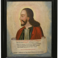 SLM 31459 - Oljemålning, så kallad Lentulusbild från 1600-talets slut