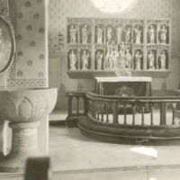 SLM M019152 - Altare samt dopfunt, Vansö kyrka