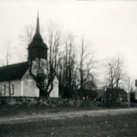 SLM M016731 - Lerbo kyrka och klockstapel